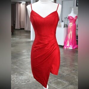 Emerald Sundae Sparkling Scarlet Mini Dress